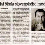 denník Hospodárske Noviny, 30.5.2002, príloha Copernicus: Česká škola slovenského moderátora