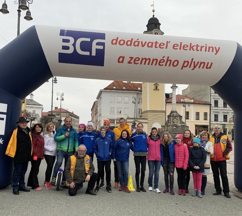 Svetovy tyzden glaukomu - Beh v tme za ucasti olympijskeho vitaza Mateja Totha. 13.marec 2019 Banska Bystrica