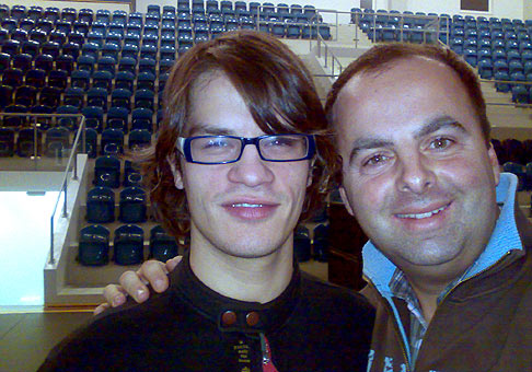 S Davidom Krausom pred koncertom Alexandrovcov v Prešove.