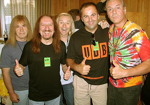 Mal som tú česť zoznámiť sa s umelcami zo skupiny Uriah Heep z VB na Topvar Rockfeste na Zelenej Vode.